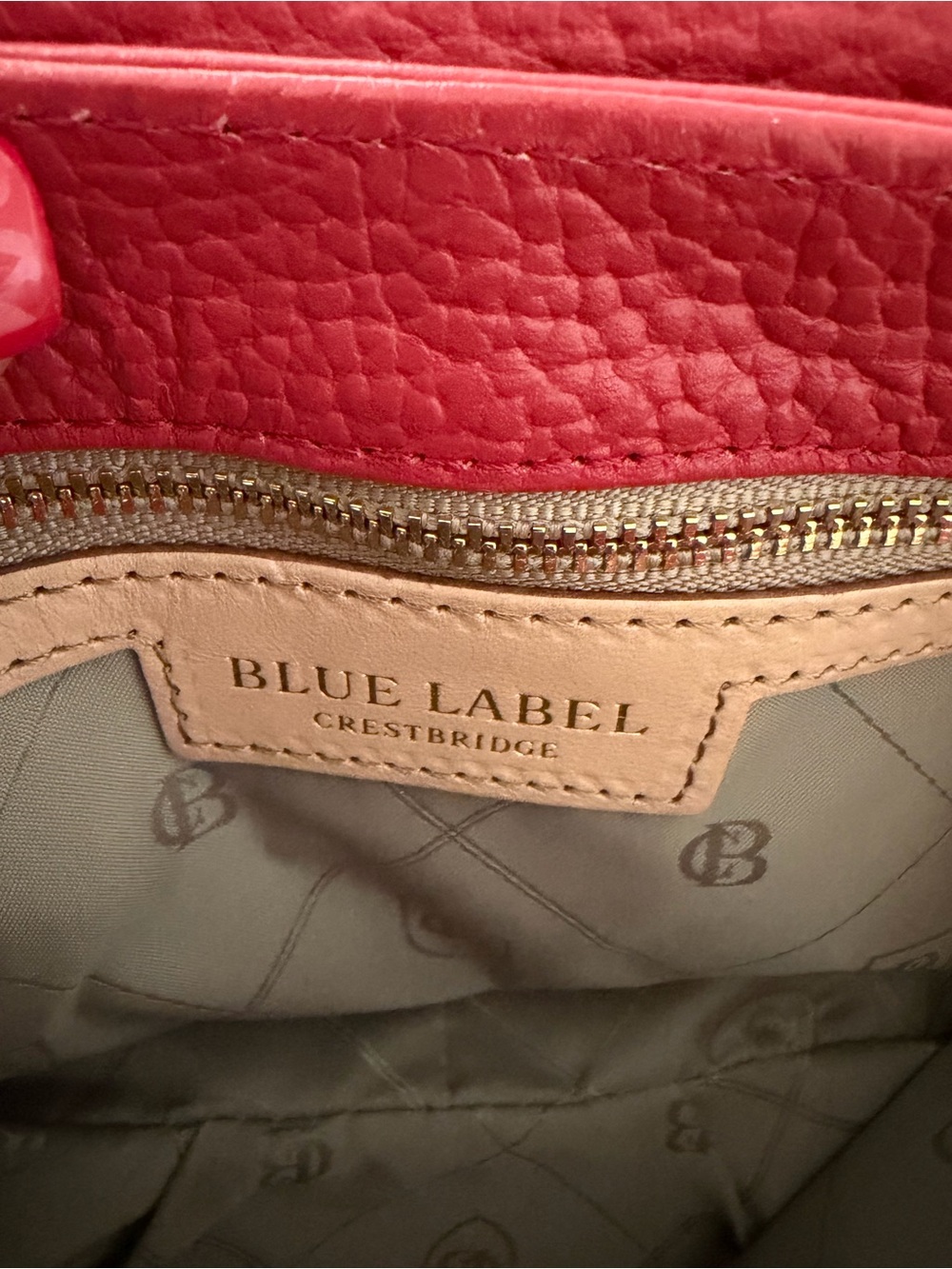 Blue Label Crestbridge/Burberry Red Bag - Picture 13 of 16
